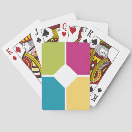 SOMMERFARBEN Quadranten Fakultatives MONOGRAMM Spielkarten