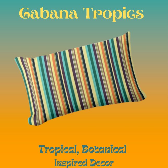 Sommerfarben Streifen Lendenkissen (Von Creator hochgeladen)