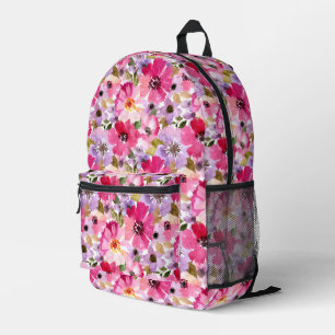 Sommerfarbenflora-Muster Bedruckter Rucksack