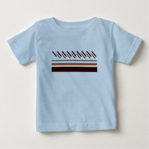 Sommerfarbenstreifen Baby T-shirt