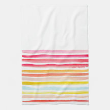 Sommerfarbig gestreifte Wasserfarbe