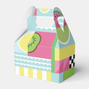 Sommerfarbiges Mosaik, Wassermelone Kiwi-Früchte  Geschenkschachtel