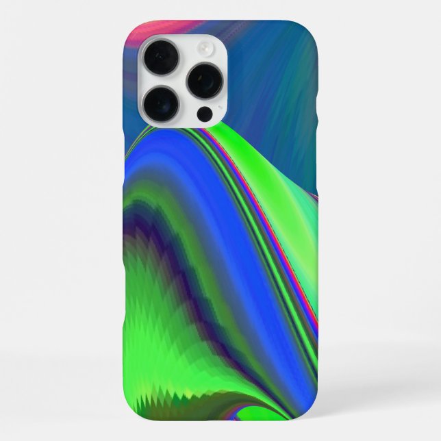 Sommerfeeling , Abstrakte 3D Regenbogenkunst iPhone Hülle (Rückseite)