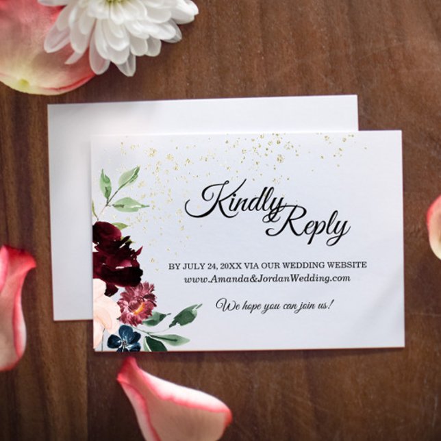 Sommerfeier Hochzeit Website Response Card RSVP Karte (Von Creator hochgeladen)