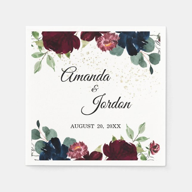 Sommerfeier Hochzeitscocktail Napkin Serviette (Vorderseite)