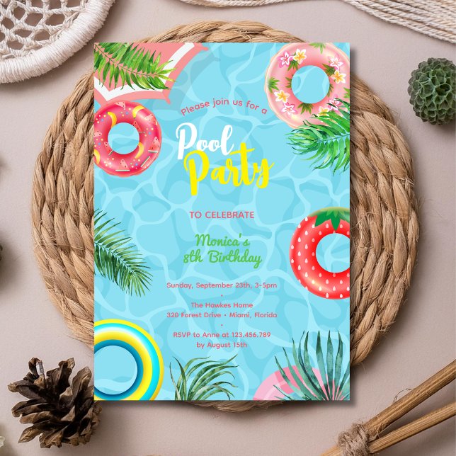Sommerfeier im Pool Einladung (Von Creator hochgeladen)