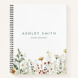 Sommerfeld der Wildblume Notizbuch