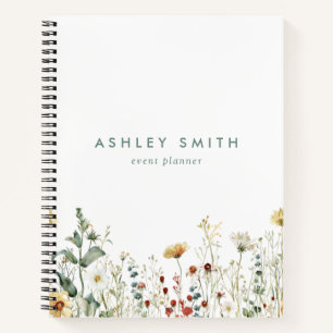 Sommerfeld der Wildblume Notizbuch