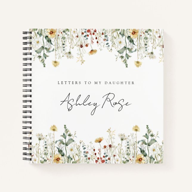 Sommerfeldbriefe für meine Tochter in der Wildblum Notizbuch (Vorderseite)