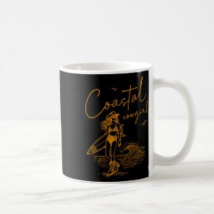 Sommerferien am Strand Küsten-Cowgirl Kaffeetasse
