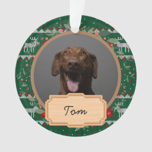 Sommerferien Custom Dog Foto Ornament