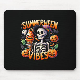 Sommerferien Halloween Skeleton Eis Mousepad