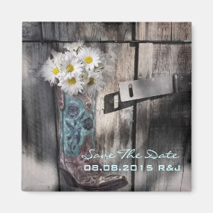 Sommerferien im Western Save the Date Magnet