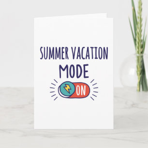 Sommerferien Modus Ein Karte