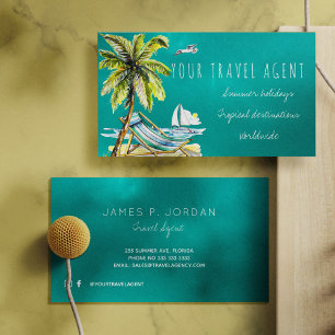 Sommerferien Reiseagentur Visitenkarten Visitenkarte