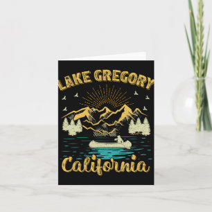 Sommerferien Retro Berg Kalifornien Gregory  Karte