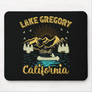 Sommerferien Retro Berg Kalifornien Gregory  Mousepad