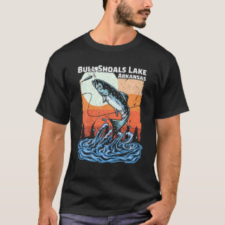 Sommerferien Retro Sonnenuntergang Arkansas Bull S T-Shirt
