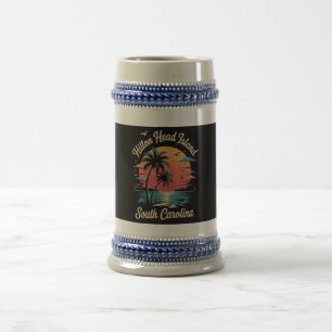 Sommerferien Retro South Carolina Bierglas