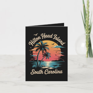 Sommerferien Retro South Carolina Feiertagskarte