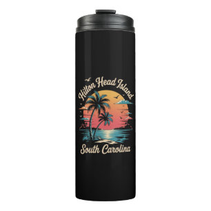 Sommerferien Retro South Carolina Thermosbecher