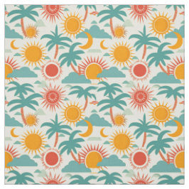 Sommerferien-Strand-Muster im Preppy-Stil Stoff