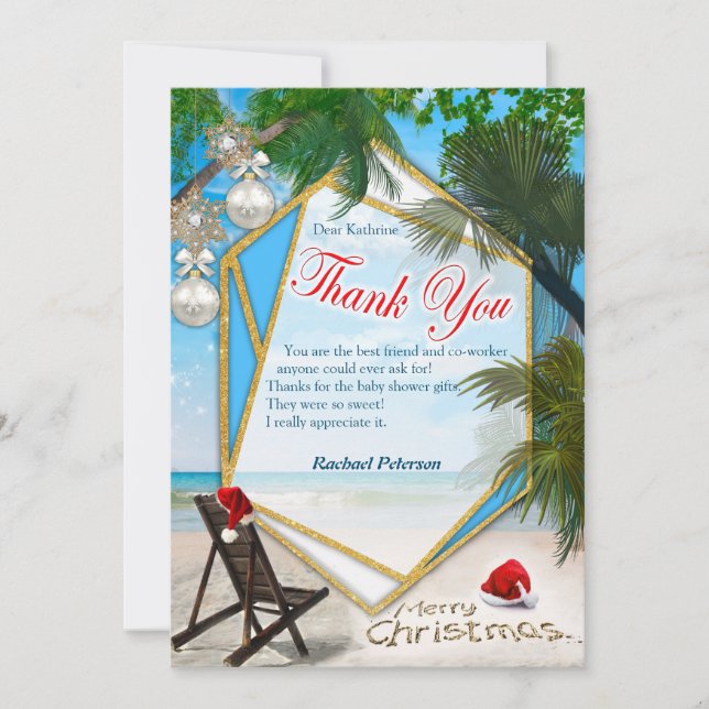 Sommerferien Weihnachten Vielen Dank (Vorderseite)