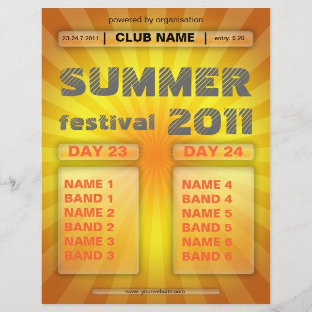 Sommerfest Flyer (Vorne)