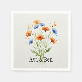 Sommerfeste Wildblume Serviette