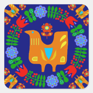 Sommerfestival Quadratischer Aufkleber