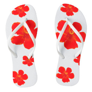 Sommerflips in der Roten Blume Flip Flops