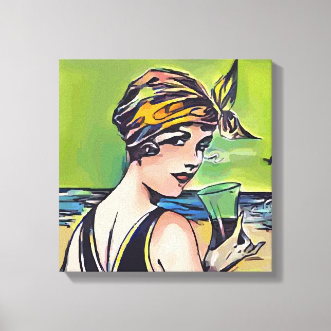 Sommerfrau Leinwanddruck (Vorderseite)