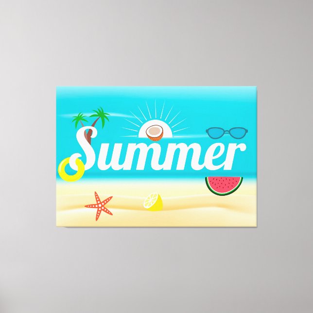 Sommerfreuden Leinwanddruck (Vorderseite)