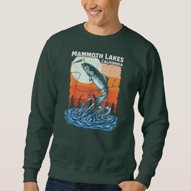 Sommerfrische Retro Sonnenuntergang California Mam Sweatshirt (Vorderseite)