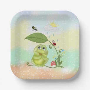 Sommerfrosch Pappteller