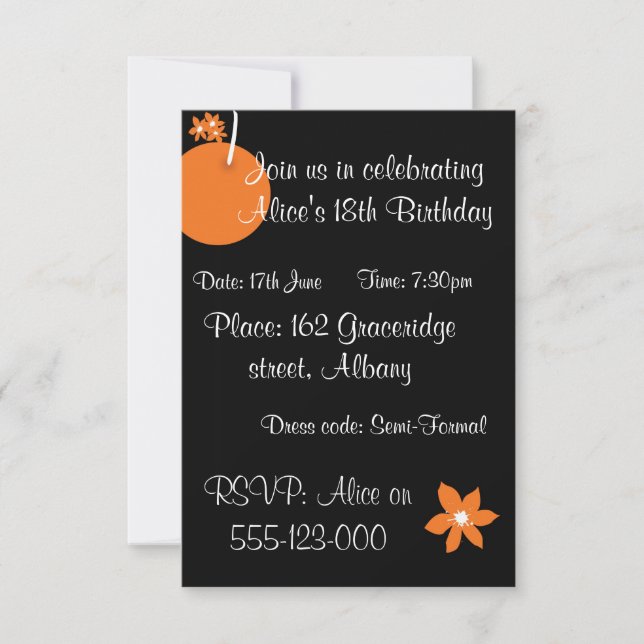 Sommerfrucht Einladung (Vorderseite)