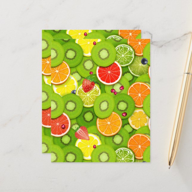 Sommerfrüchte 2 (Vorderseite/Rückseite Beispiel)