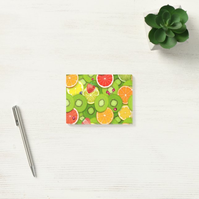 Sommerfrüchte 2 post-it klebezettel (Büro)