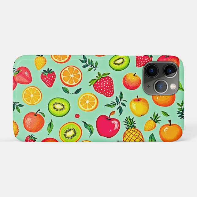 Sommerfrüchte Nahtloses Design Case-Mate iPhone Hülle (Rückseite (Horizontal))
