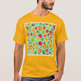 Sommerfrüchte Nahtloses Design T-Shirt