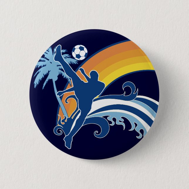 Sommerfußball. Button (Vorderseite)