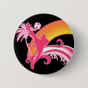 Sommerfußball. Button
