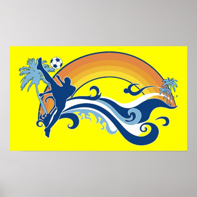 Sommerfußball Poster (Vorne)