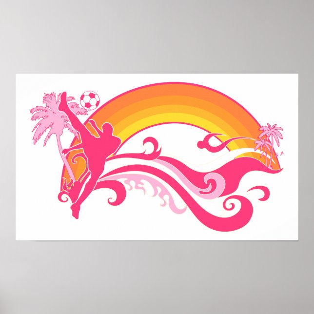 Sommerfußball Poster (Vorne)