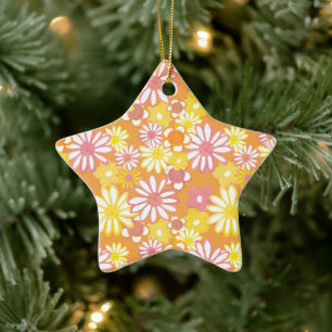 Sommergänseblümchen-Schmuckstück Keramik Ornament