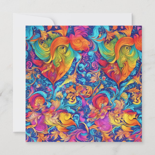 Sommergarten Feiertagskarte (Vorderseite)