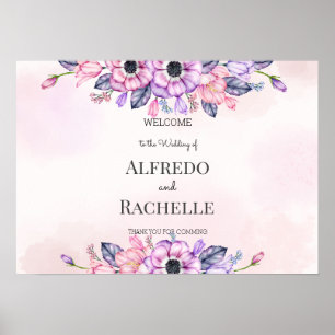 Sommergarten Florale Hochzeit Poster