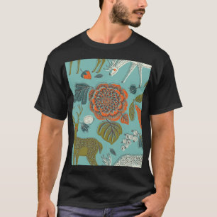 Sommergarten Hirsch Nahtlose Illustration. T-Shirt