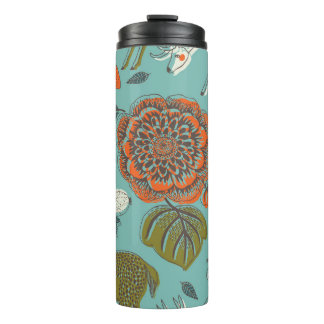 Sommergarten Hirsch Nahtlose Illustration. Thermosbecher