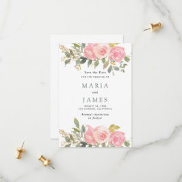 Sommergarten Hochzeit der Wasserfarben Save The Date